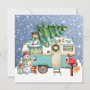 Carte de voeux de Noël Camper