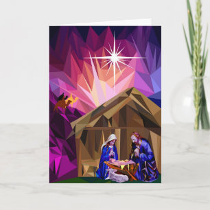 Carte de voeux de Noël "Cette nuit sainte"