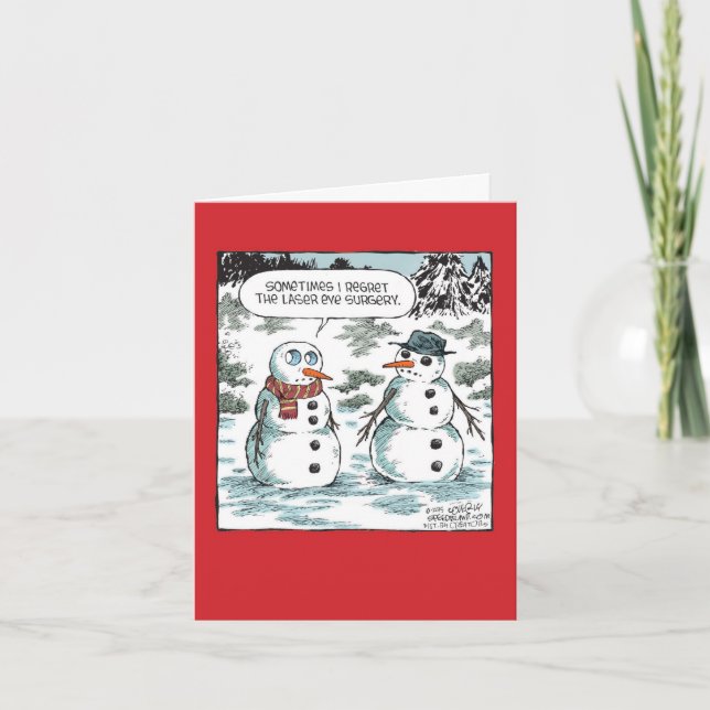 Carte de voeux de Noël - Chirurgie au laser (Devant)