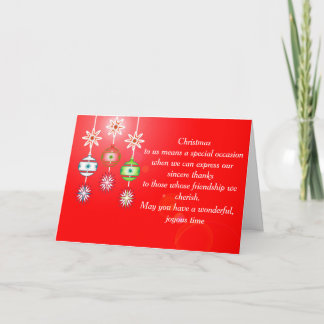 Carte de voeux de Noël d'amitié