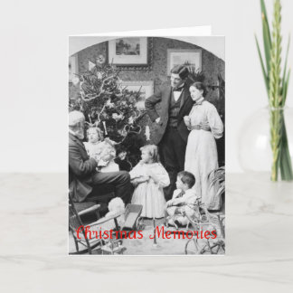 Carte de voeux de Noël de famille