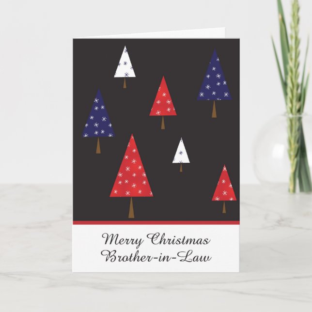 Carte de voeux de Noël de frère en droit (Devant)