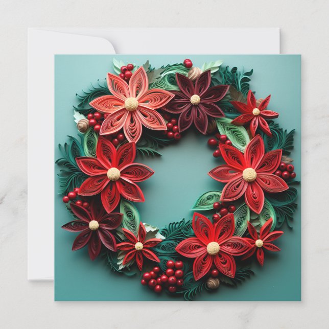 Carte de voeux de Noël de la couronne (Devant)