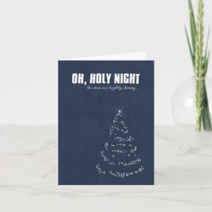 Carte de voeux de Noël de la nuit Sainte