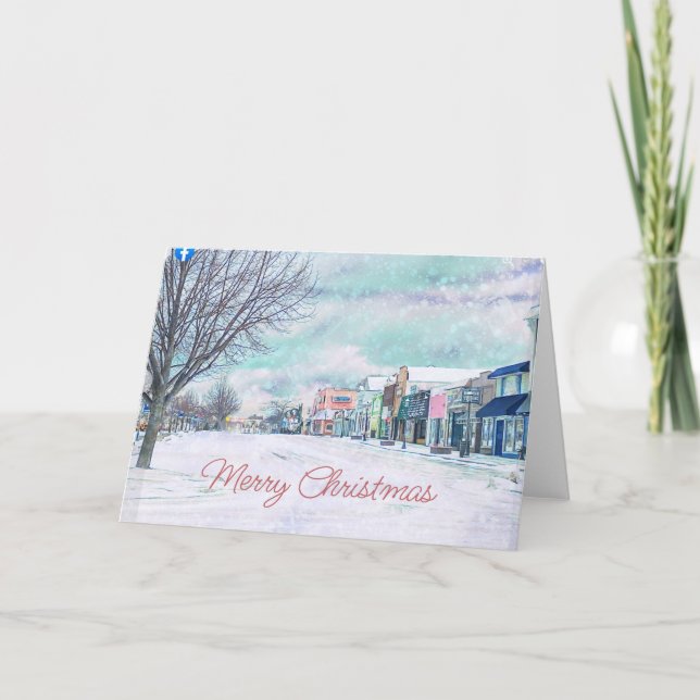 Carte de vœux de Noël de Mackinac City (Devant)