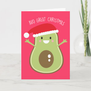 Carte de voeux de Noël de Noël de l'Avocado
