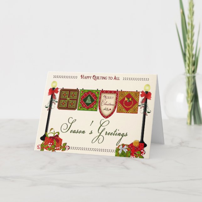Carte de voeux de Noël de Quilter (Devant)