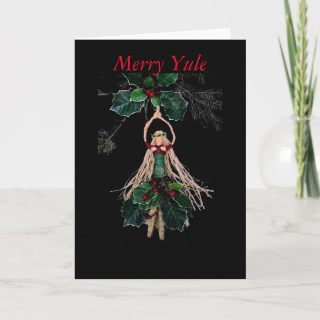 Carte de voeux de Noël de vigne (Devant)