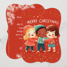 Carte de voeux de Noël des camarades de classe