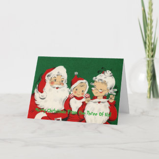 Carte de voeux de Noël des trois de nous