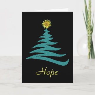 Carte de voeux de Noël d'espoir