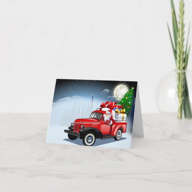 Carte de vœux de Noël dessin animé (Devant)