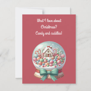 Carte de vœux de Noël douce Invitation
