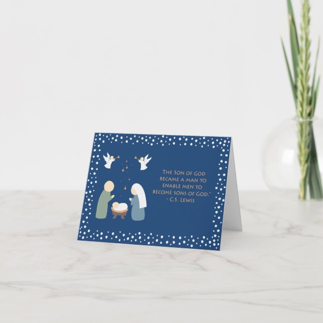 Carte de voeux de Noël du Fils de Dieu (Devant)