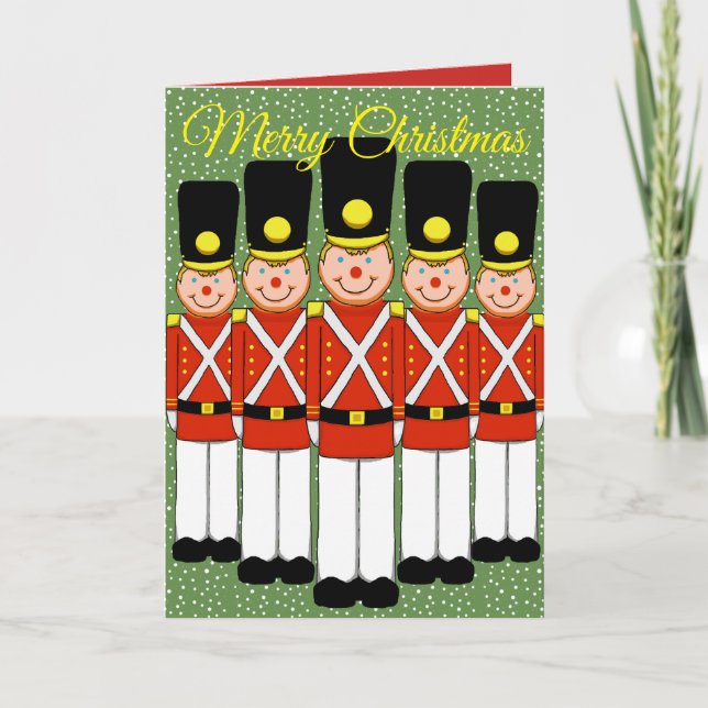 Carte de voeux de Noël du soldat de Noël (Devant)