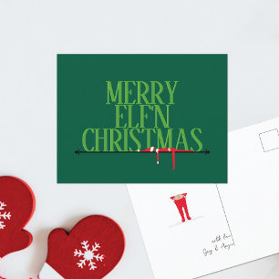 Carte de vœux de Noël Elf Shenanigans