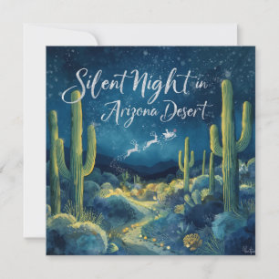 Carte de vœux de Noël en Arizona dans le désert