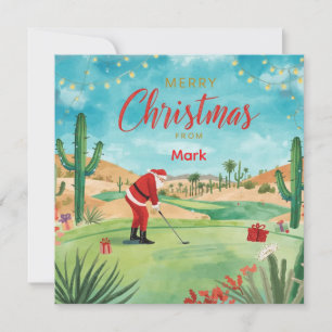 Carte de vœux de Noël en Arizona dans le désert