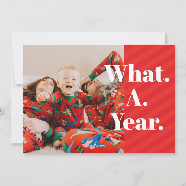 Carte de vœux de Noël en famille pour une année ex (Dos)