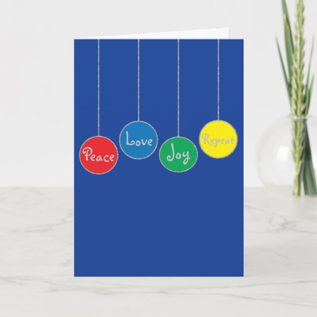 Carte de voeux de Noël/Enveloppe "Ornements" (Devant)