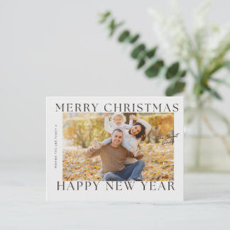 Carte de vœux de Noël et Nouvel An pour photo de f