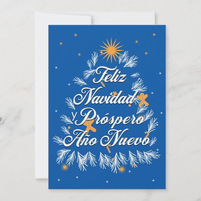 Carte de voeux de Noël Feliz Navidad (Devant)
