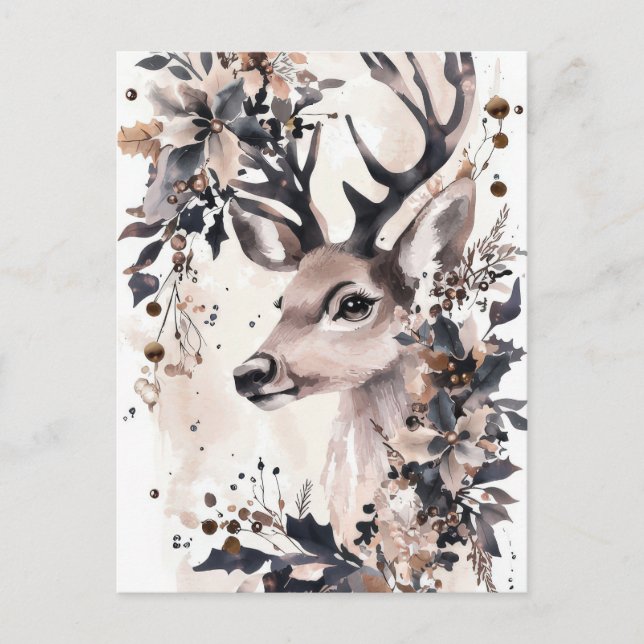 Carte de vœux de Noël festive et élégante (Devant)