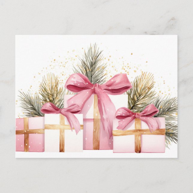 Carte de voeux de Noël Festive et élégante (Devant)