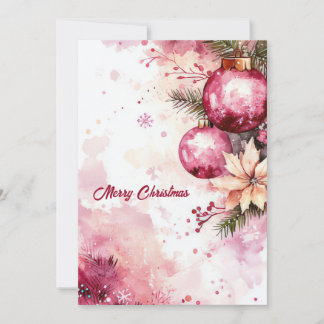 Carte de vœux de Noël festive personnalisée