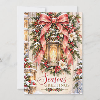 Carte de vœux de Noël festive personnalisée