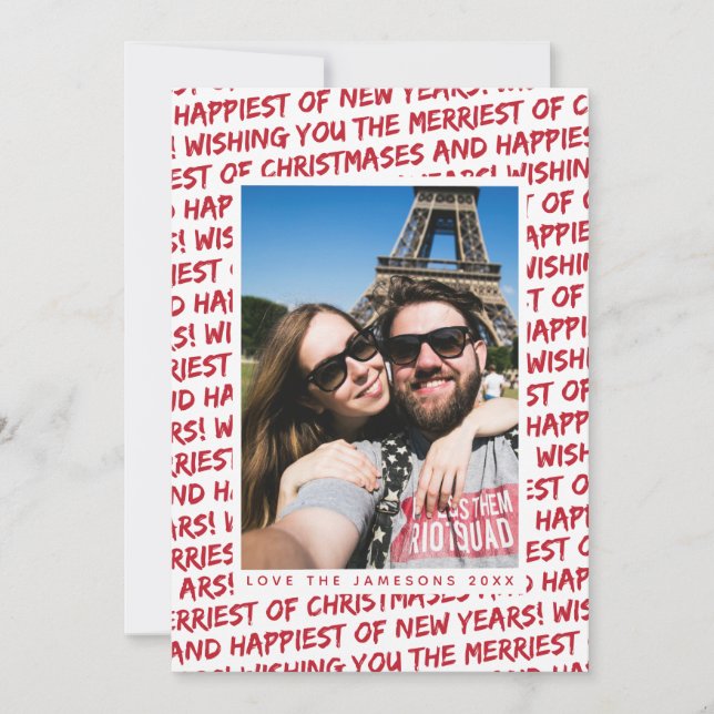 Carte de vœux de Noël *Graffiti de Noël* (Devant)