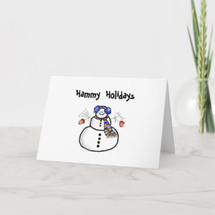 Carte de voeux de Noël "Hammy Holidays"