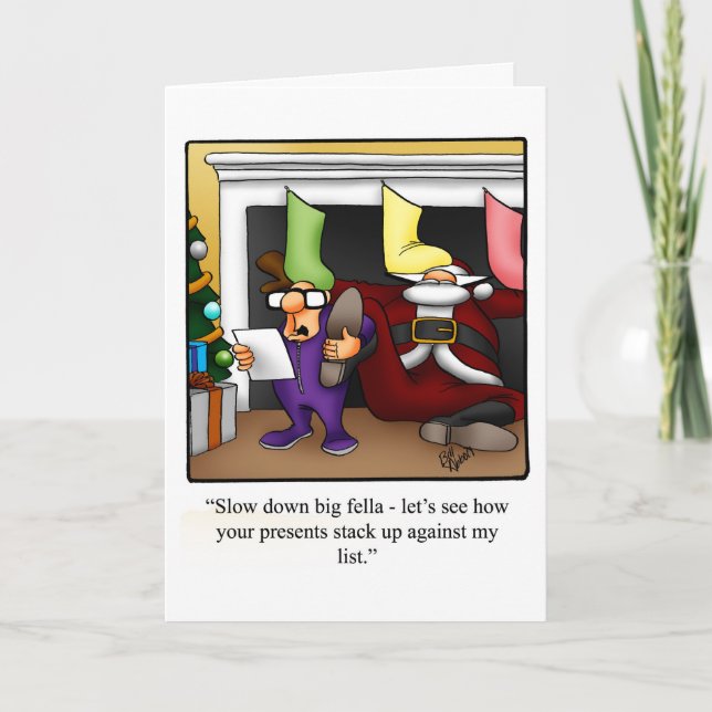 Carte de voeux de Noël Humour "Spectickles" (Devant)