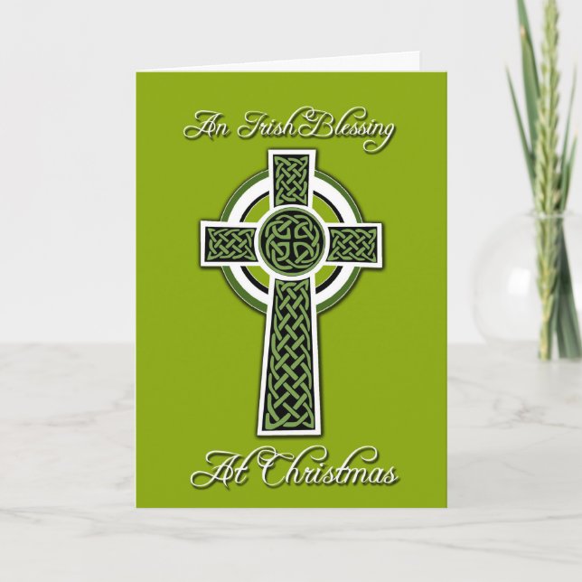 Carte de voeux de Noël irlandaise (Devant)