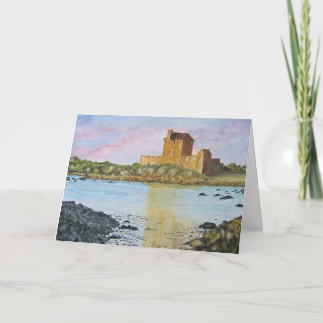Carte de voeux de Noël irlandaise, Château irlanda (Devant)
