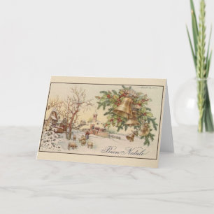 Carte de voeux de Noël italienne vintage
