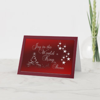 Carte de voeux de Noël/Joie au monde