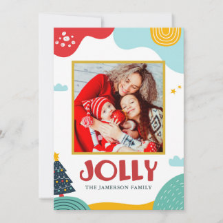 Carte de voeux de Noël Jolly