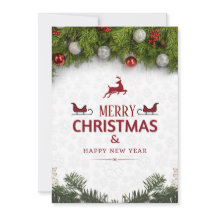 Carte de vœux de Noël joyeux