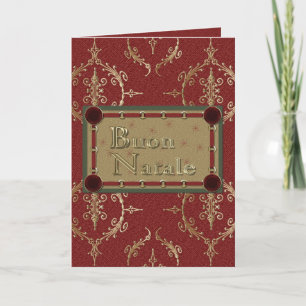 Carte de voeux de Noël Joyeux italien Buon Natale