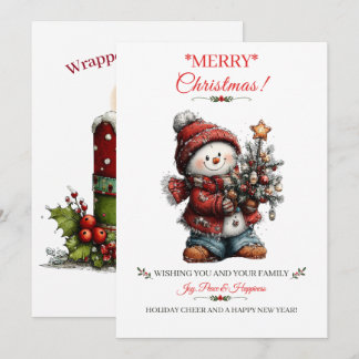 Carte de vœux de Noël Joyeux Noël