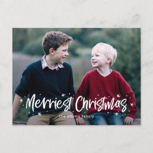 Carte de vœux de Noël la plus joyeuse dessinée ave