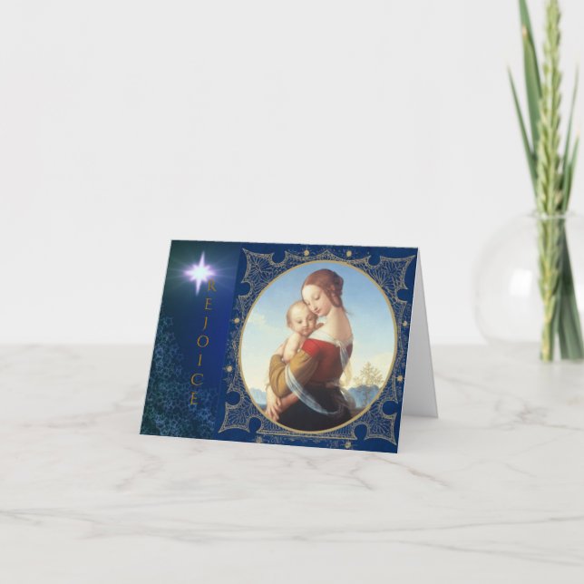 Carte de voeux de Noël "Madonna And Child" (Devant)