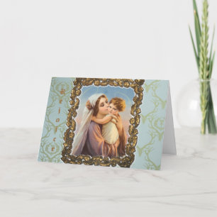 Carte de voeux de Noël "Madonna And Child"