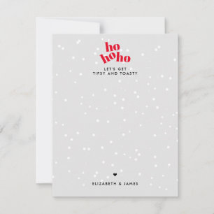 Carte de vœux de Noël moderne Hohoho