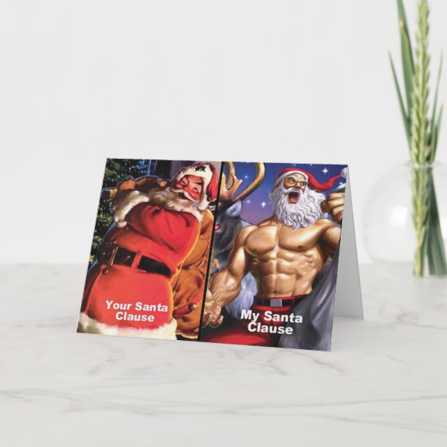 Carte de voeux de Noël - Motivation de gym (Devant)