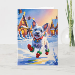 Carte de voeux de Noël Norwich Terrier Dog