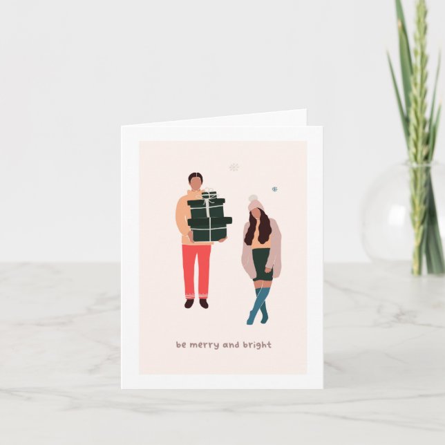 Carte de voeux de Noël nouvelle mariée (Devant)