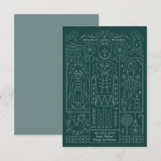 Carte de voeux de Noël Nutcracker