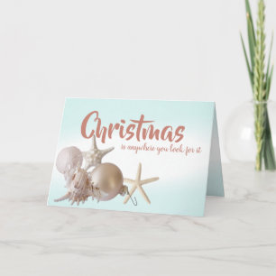 Carte de voeux de Noël Ocean Seashell